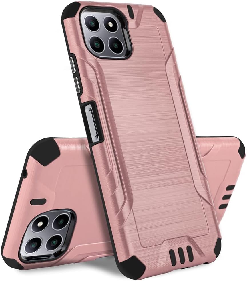 TJS Funda compatible con Boost Mobile Celero 5G Plus 2023 de 7.0 pulgadas (solo versión Plus), soporte magnético, híbrida a prueba de golpes, con