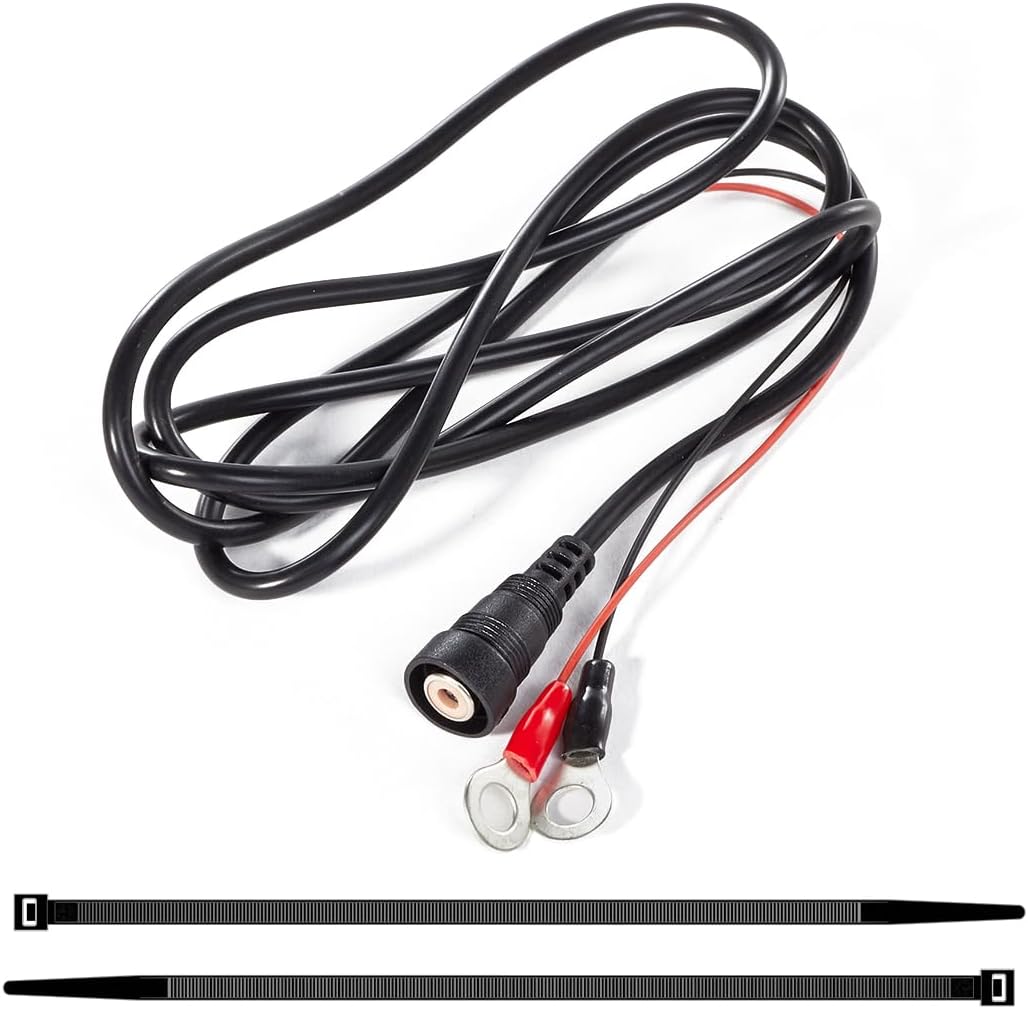 UTSAUTO Cable de alimentación de escudo eléctrico de 4.6 pies para casco con calefacción, cable de alimentación para visera