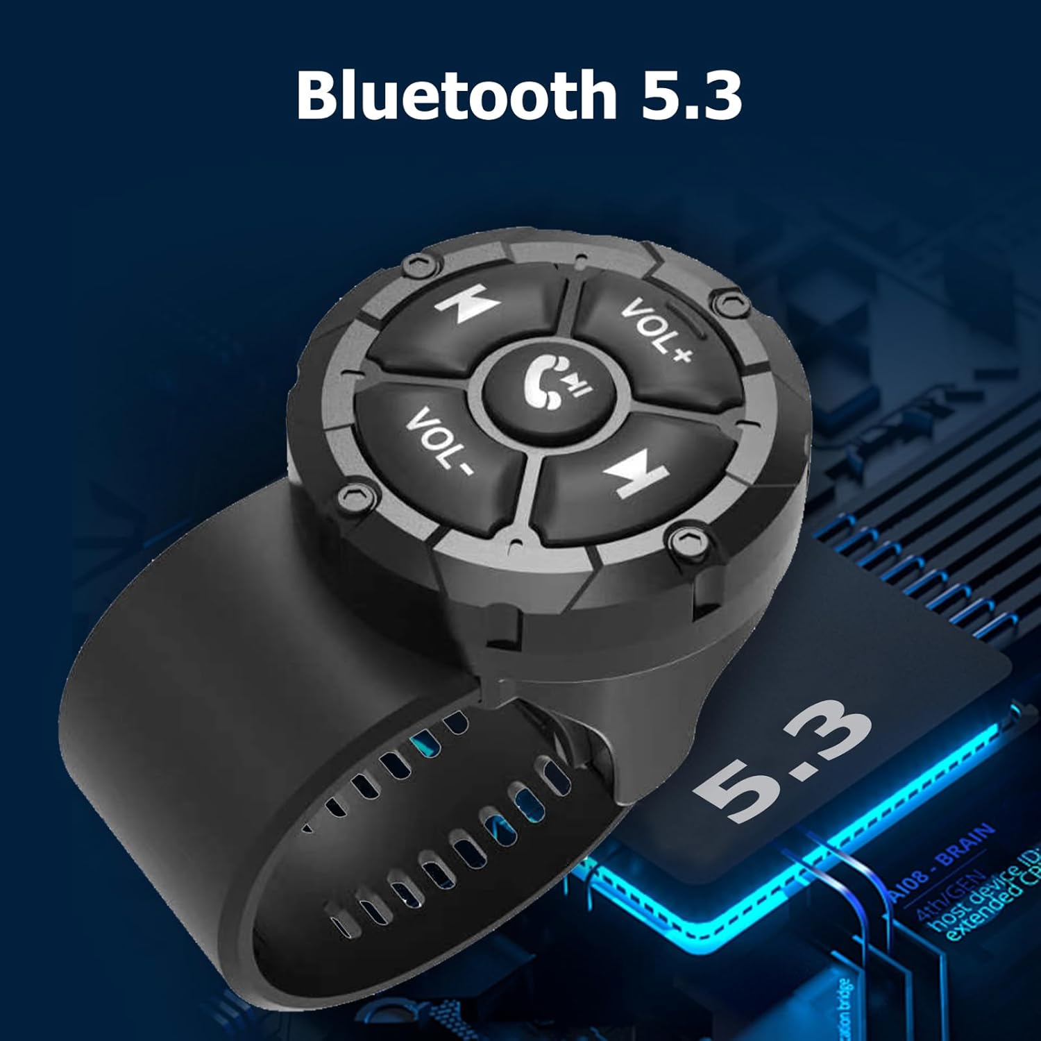 Control remoto universal del volante del coche inalámbrico botón impermeable soporte Bluetooth adecuado para Android iPhone Wince conectado a