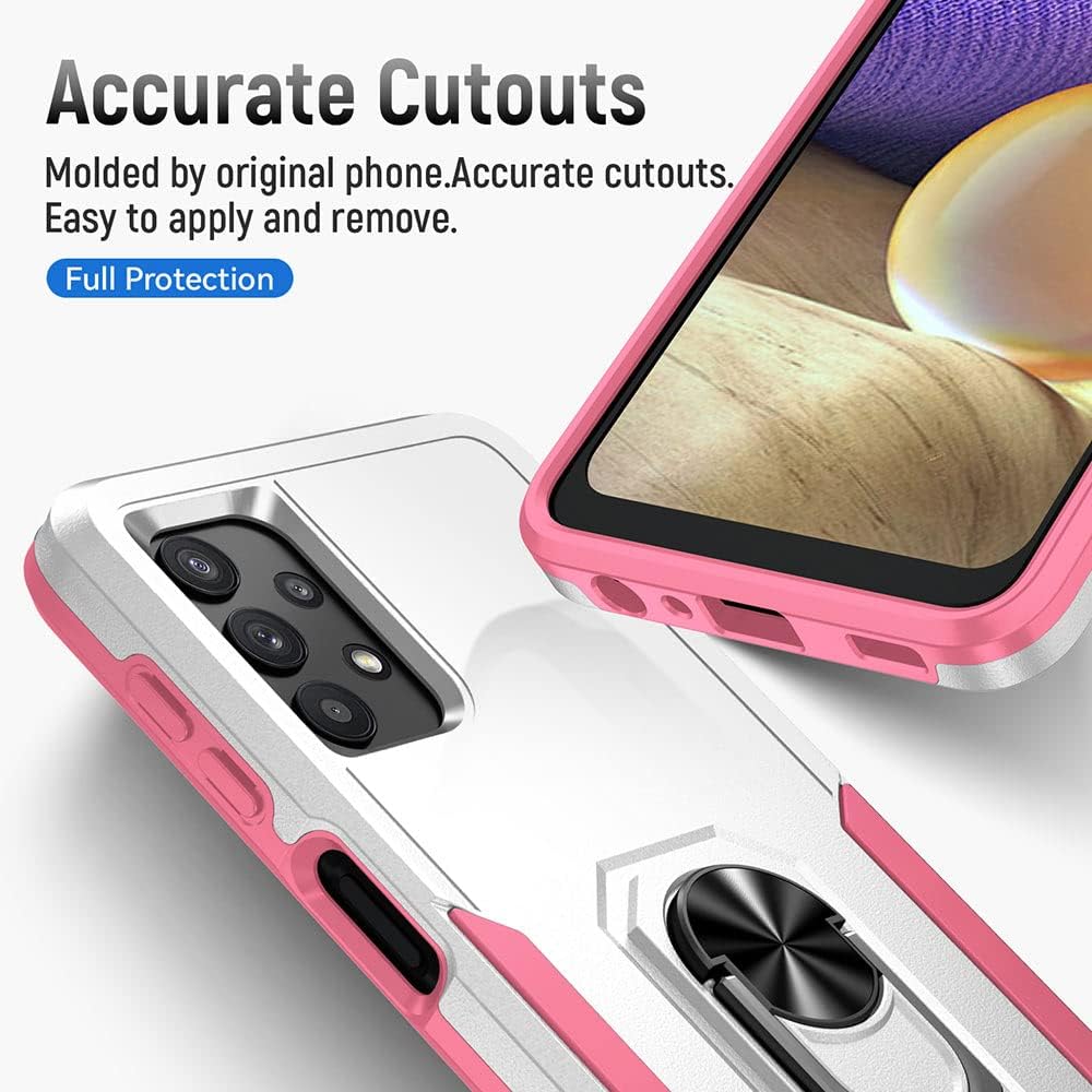 Funda para Samsung Galaxy A32 5G, amortiguadora y duradera, con función atril para Galaxy A32 5G, color blanco
