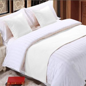 800 hilos sólidos 1 pieza 18 pulgadas, protector de bufanda, bufanda decorativa para cama (King (102 x 18), blanco) 800 hilos sólidos 1 pieza 18 pulgadas, protector de bufanda, bufanda decorativa para cama (King (102 x 18), blanco)