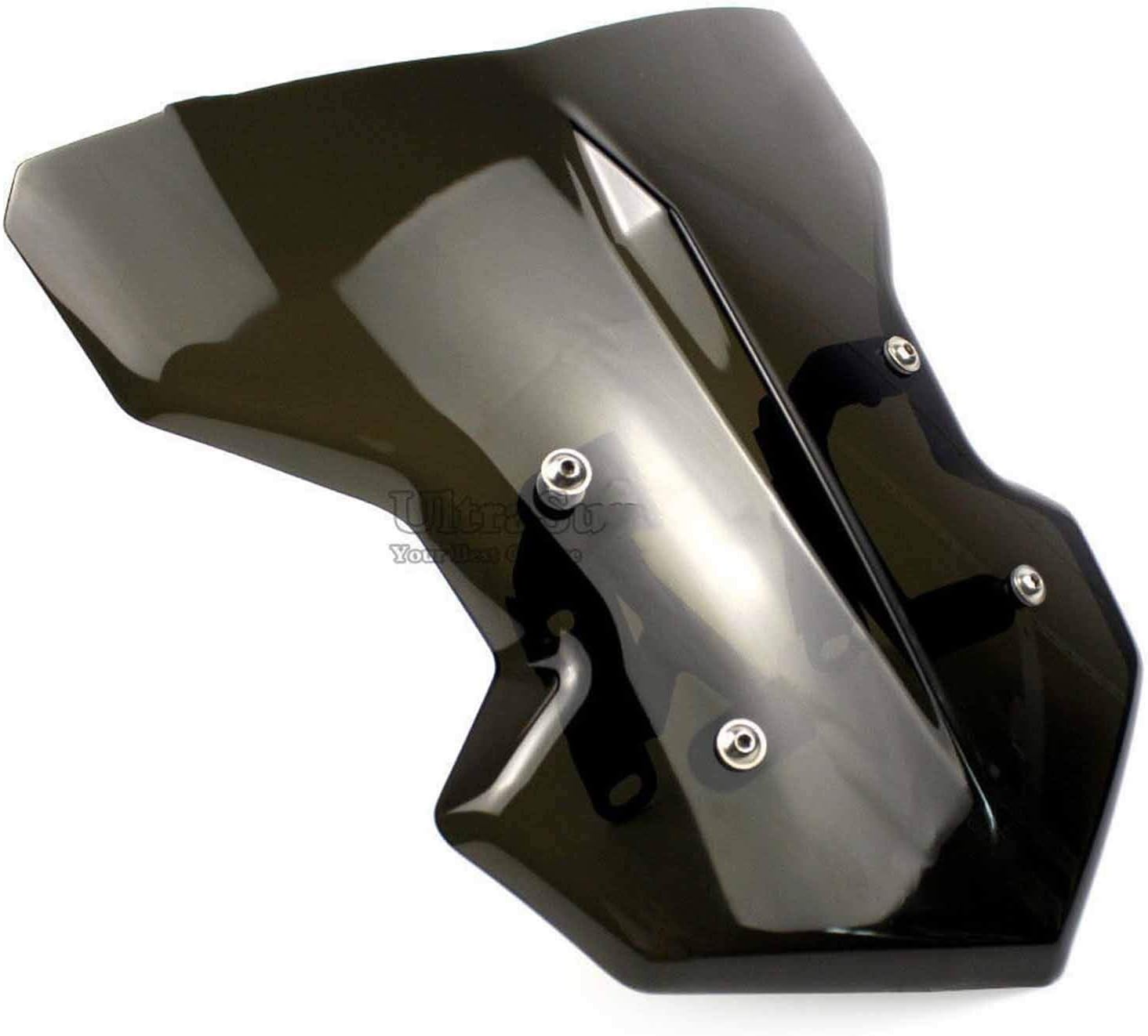 Motorcycle Windshield Compatible with MT09 MT-09 FZ09 FZ-09 MT FZ 09 2017 2018 2019 Motorcycle Motorbike Windshield Windscreen with Mounting Bracket