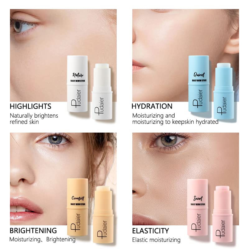 AKARY Barra hidratante facial en barra de bálsamo múltiple, palitos de hada de maquillaje para hidratar y suavizar la piel seca para cara y cuerpo,