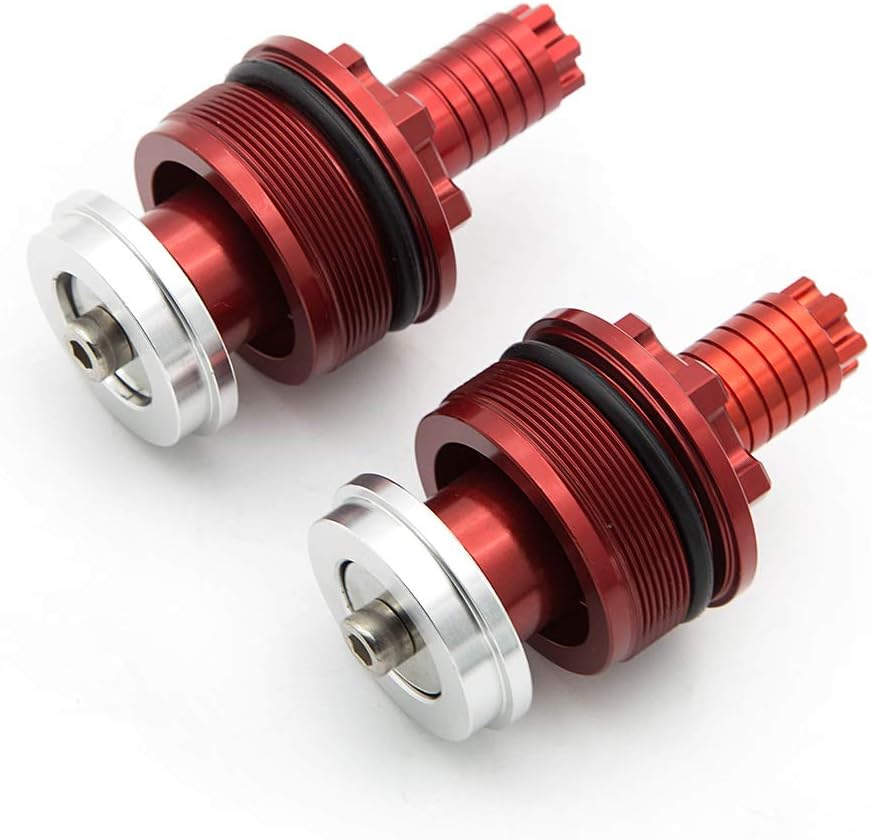 FXCNC – Ajustadores de precarga de motocicleta Pernos de horquilla de aluminio y tornillos compatibles con YZF R3 MT03 2014-2018, YZF R25 MT-25