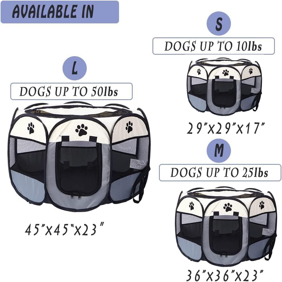 Corralito portátil para perros, casa plegable para mascotas para perros y gatos, tiendas de campaña para ejercicios, casa de perrera para cachorros,