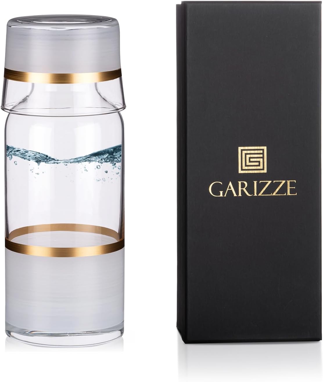 Juego de jarra de agua y vidrio para dormitorio, juego de jarra de noche y vidrio, decantador de enjuague bucal para baño, jarra de agua con taza de