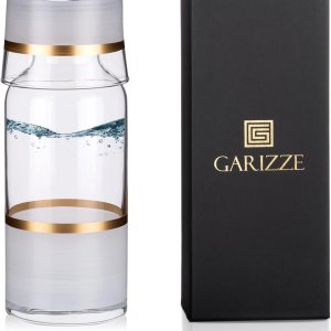 Juego de jarra de agua y vidrio para dormitorio, juego de jarra de noche y vidrio, decantador de enjuague bucal para baño, jarra de agua con taza de Juego de jarra de agua y vidrio para dormitorio, juego de jarra de noche y vidrio, decantador de enjuague bucal para baño, jarra de agua con taza de