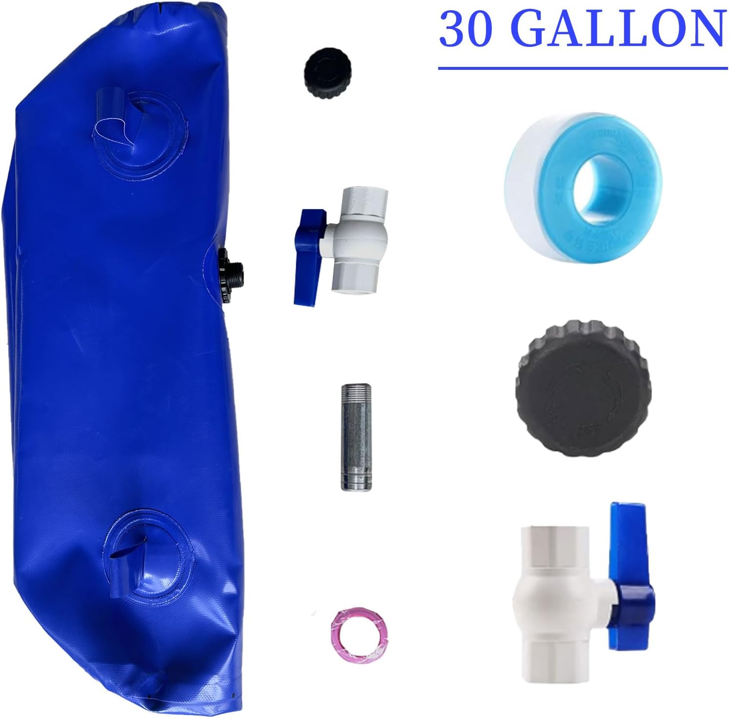 Vejiga de almacenamiento de agua, tanque de almacenamiento de agua plegable de gran capacidad de 100L26.4 galones, contenedores de almacenamiento de
