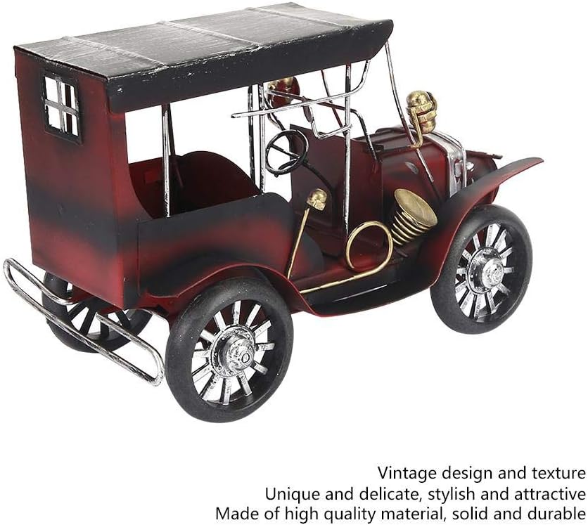 Sheens Modelo de coche antiguo vintage, juguete coleccionable de metal en miniatura, juguete de vehículo coleccionable para el hogar, oficina,
