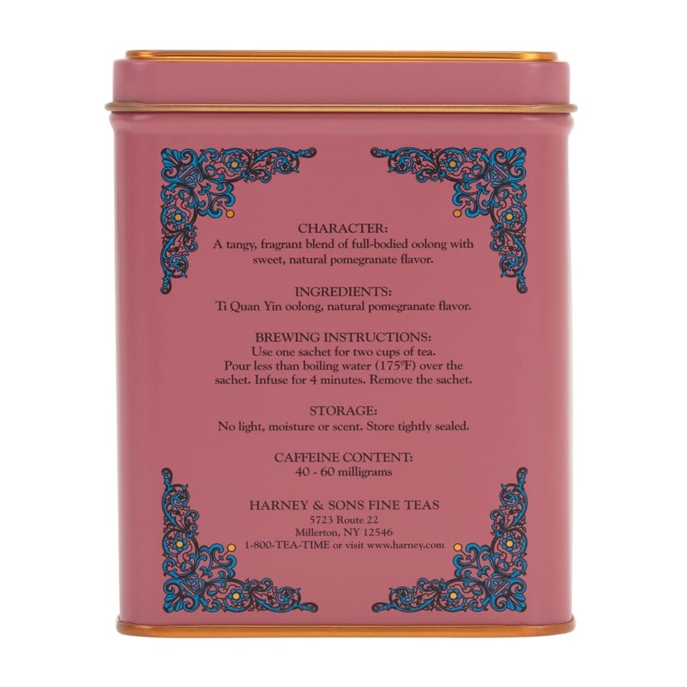 Harney & Sons Té Oolong de granada HT, 20 sobres