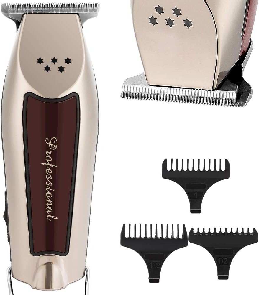 FILFEEL Recortadora de cuchilla en T, recortadora de precisión inalámbrica de 5 estrellas para forro y recorte, kit profesional de corte de cabello