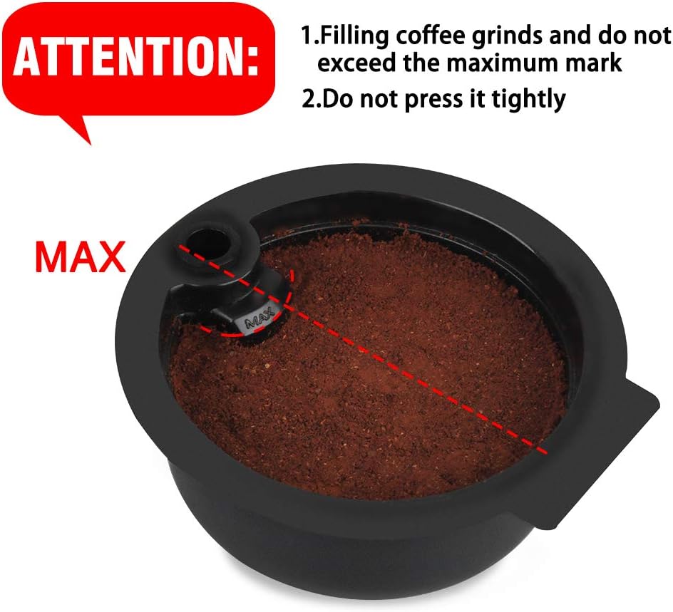 Cápsulas de café reutilizables, filtro de café recargable compatible con máquinas Tassimo, cápsulas de café con tapas reutilizables (6.1 fl oz)