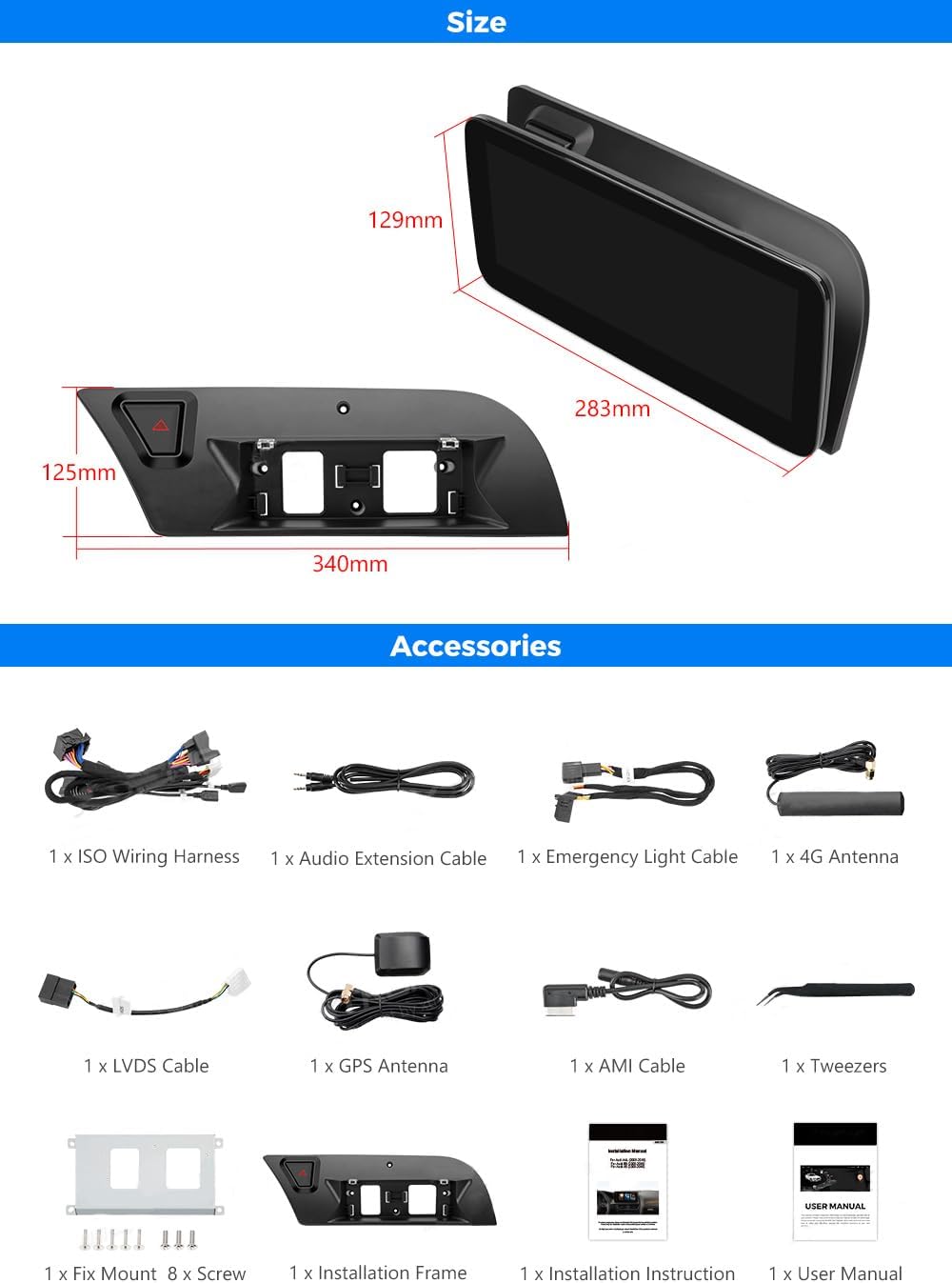 Android 13 CarPlay para Audi A4 B8 A5 2009-2016 MMI High CD Changer GPS Car Multimedia Player Navegación Auto Radio Estéreo DSP WiFi Netlifx.