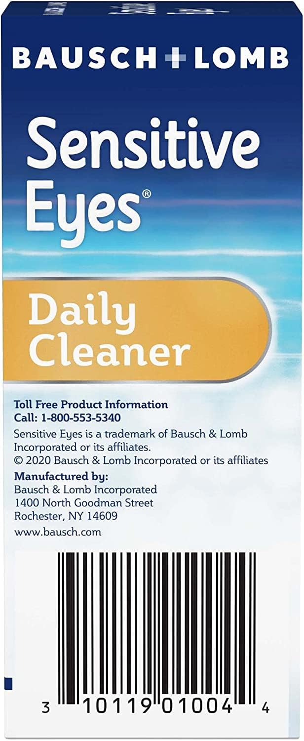 Bausch & Lomb Limpiador diario para ojos sensibles, 1.0 fl oz (paquete de 4)