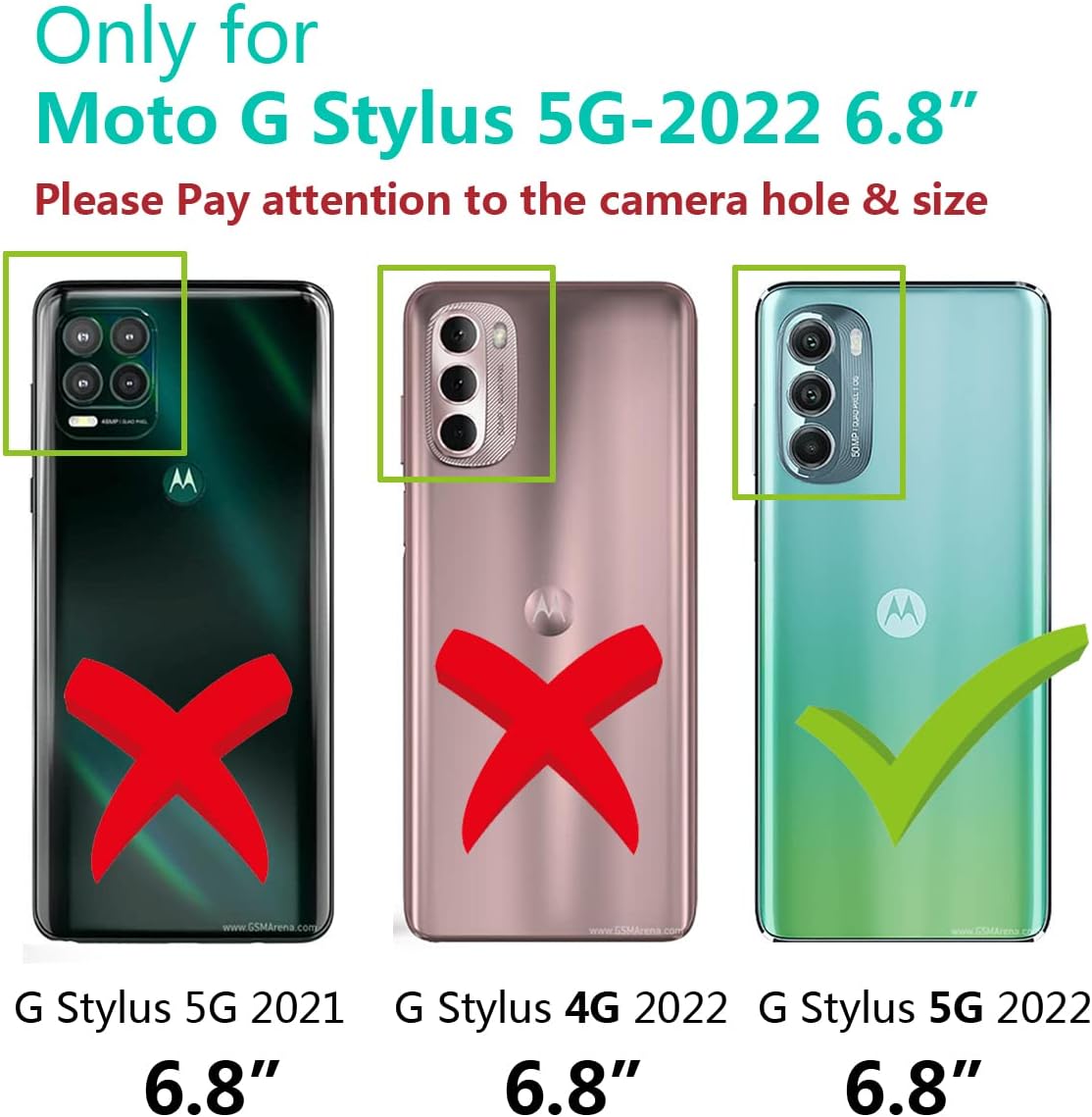 Funda protectora para Motorola Moto G Stylus 5G (no 4G) 2022 de 6.8 pulgadas con correa para la muñeca con purpurina IMD lindo diseño de dibujos