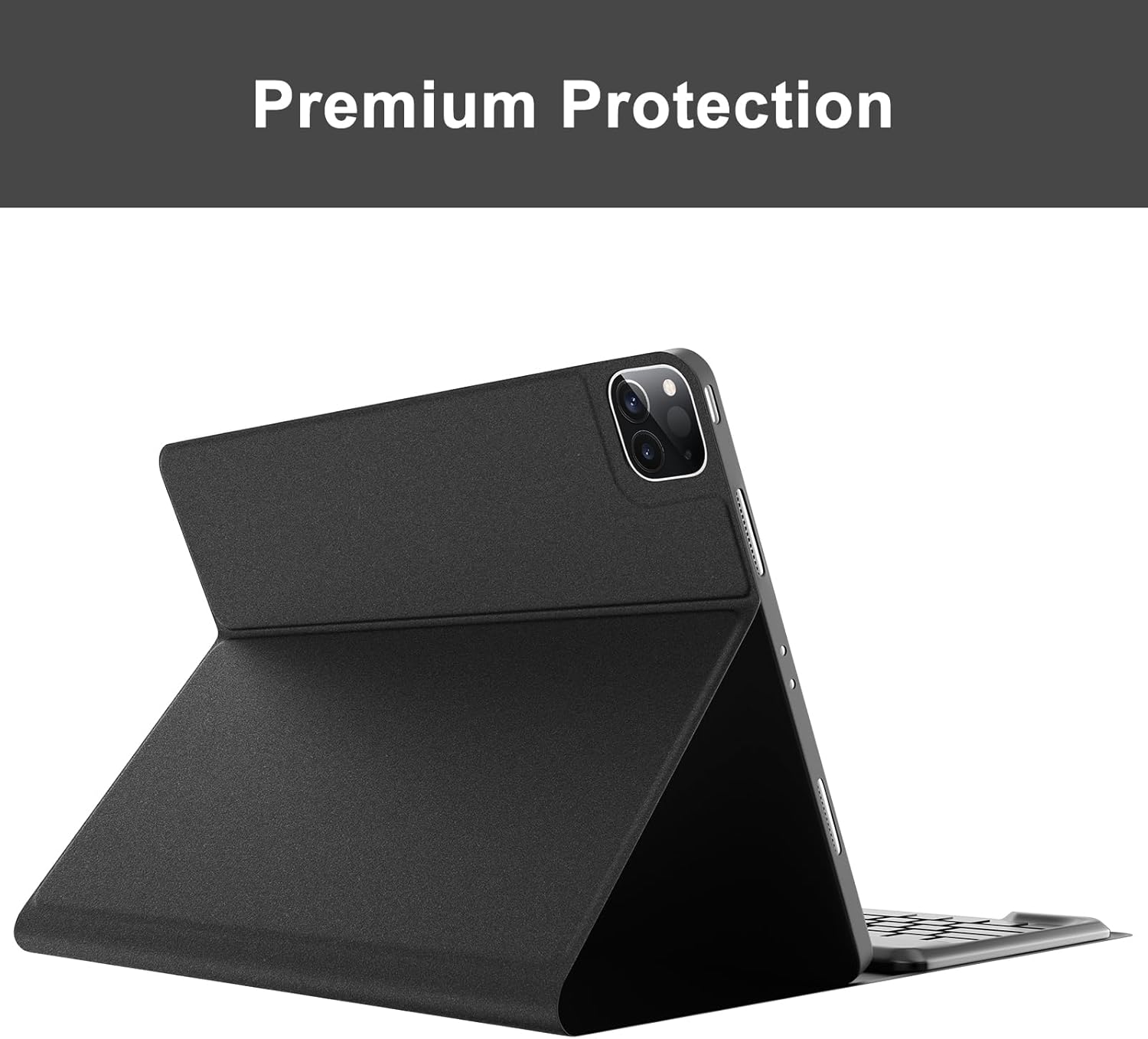 D DINGRICH Funda para iPad Pro 12.9 con teclado  Magnéticamente desmontable, retroiluminada, tipo C, conexión Bluetooth, para iPad Pro 6543