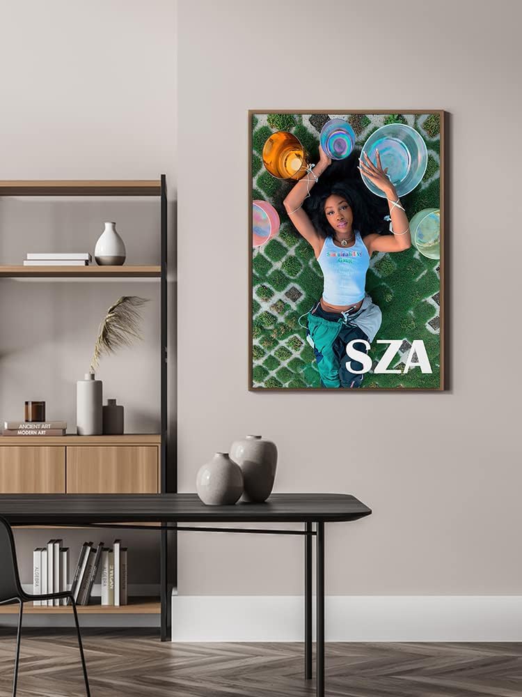 SZA – Póster musical con portada de álbum, impresión limitada de rapero, lienzo, arte de pared, estética, para adolescentes y niñas, decoración de