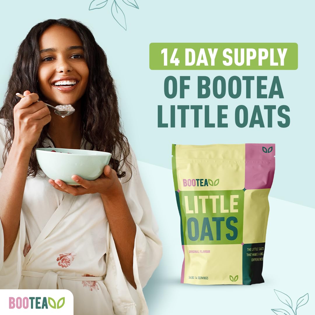 Bootea Little Oats – Gachas de proteína de avena con semillas de chía y proteína de arroz orgánica, desayuno de alta energía (paquete de 14 días)
