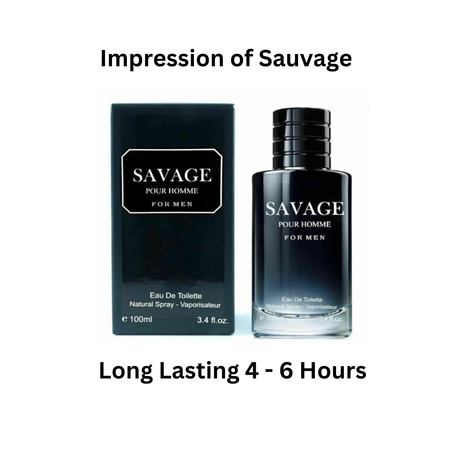 Lomitin Savage Pour Home & King-D Colonia para hombre, Eau de Toilette en aerosol natural, (inspirado en Sauvage & Kreed Royal Water), 3.4 onzas