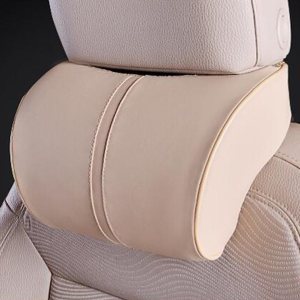 Almohada de apoyo para el cuello del asiento del automóvil, piel sintética suave + espuma viscoelástica, almohadilla de apoyo para la cabeza para Almohada de apoyo para el cuello del asiento del automóvil, piel sintética suave + espuma viscoelástica, almohadilla de apoyo para la cabeza para