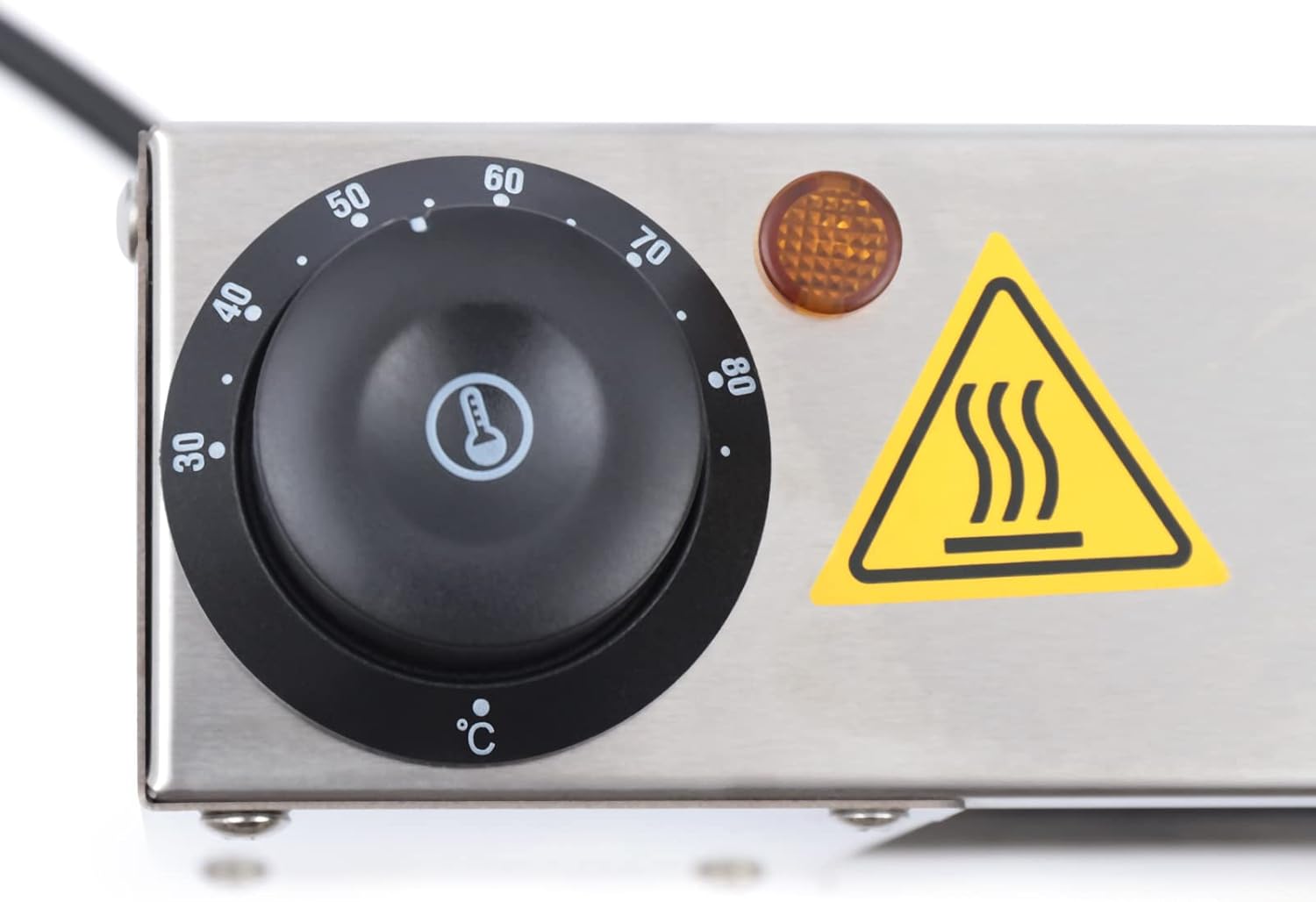 Lámpara de calor de alimentos de 36 pulgadas, calentador de alimentos infrarrojo con control de temperatura y enchufe de seguridad triangular para
