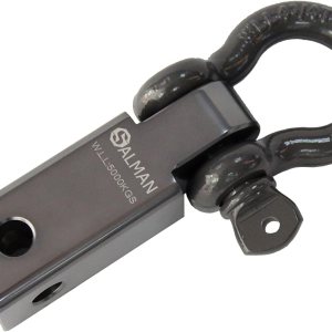 SALMAN 5T – Receptor de enganche de aleación de aluminio 6061 y grillete de arco y pin con accesorios de cabrestante con clip R (gris) SALMAN 5T – Receptor de enganche de aleación de aluminio 6061 y grillete de arco y pin con accesorios de cabrestante con clip R (gris)