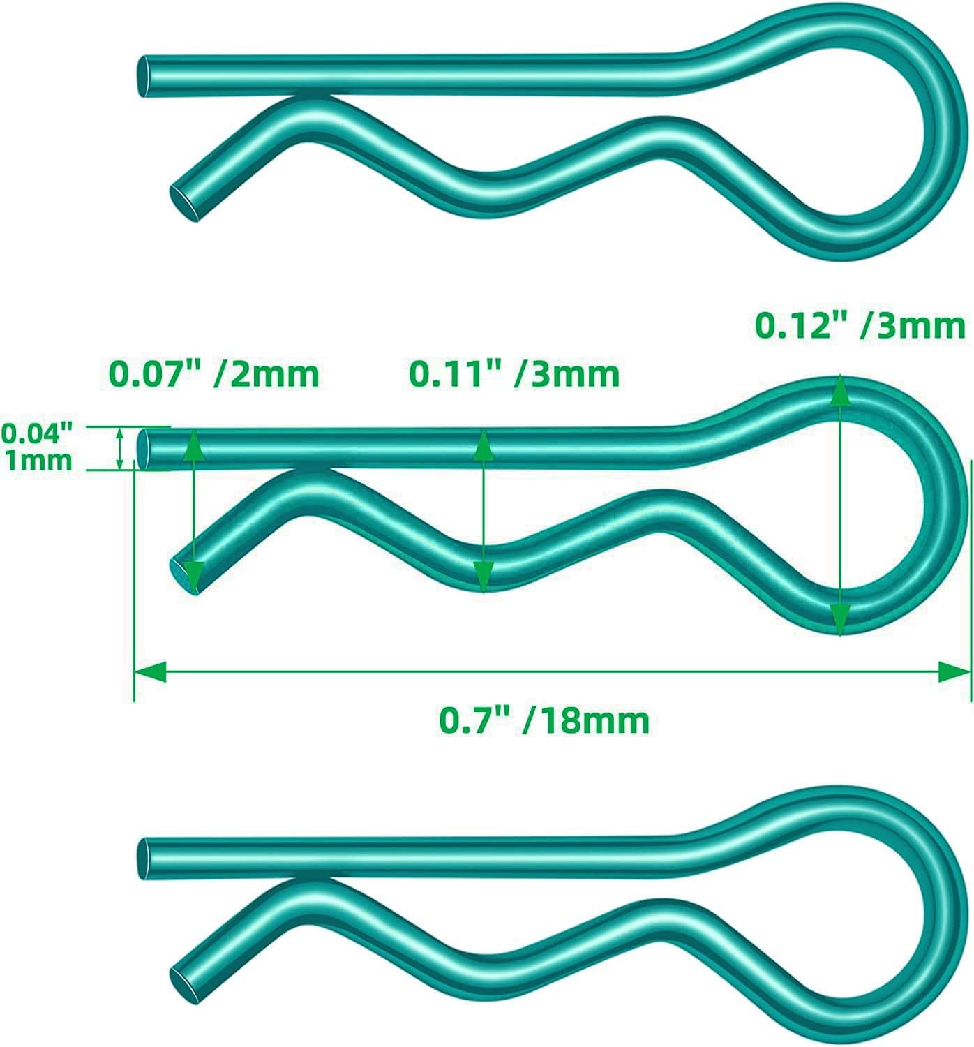 50 clips de cuerpo a control remoto, clips RC para todos los modelos a escala 110 112 Redcat HPI Himoto HSP Exceed RC piezas de automóvil de
