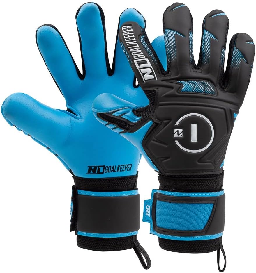 N1 Goalkeeper gloves Beta 2.0 – Guantes de fútbol juvenil con corte negativo y palma de látex alemana. Guantes de portero de fútbol para niños