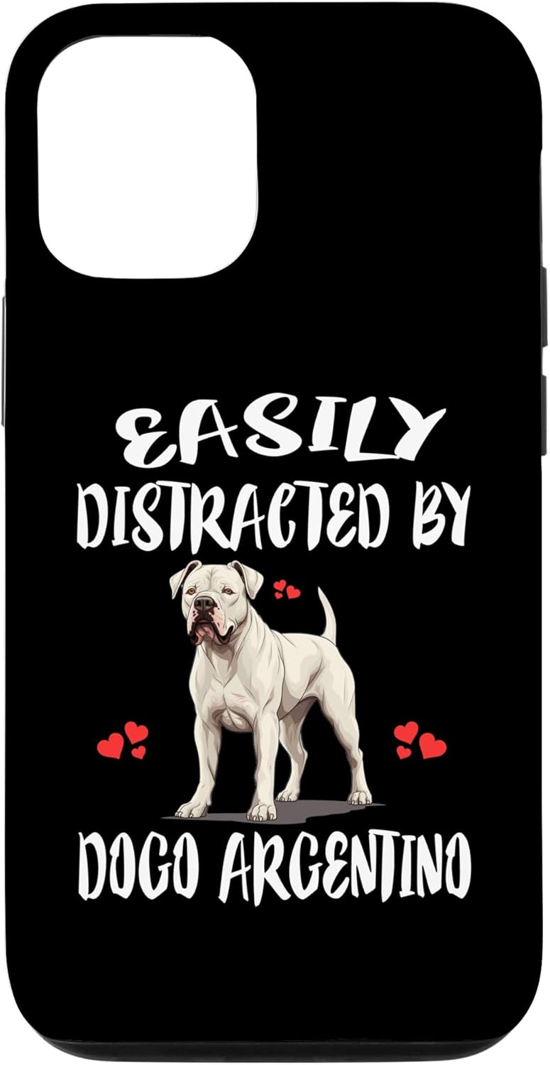 iPhone 13 Pro Easily Distracted By Dogo Argentino Dog Case