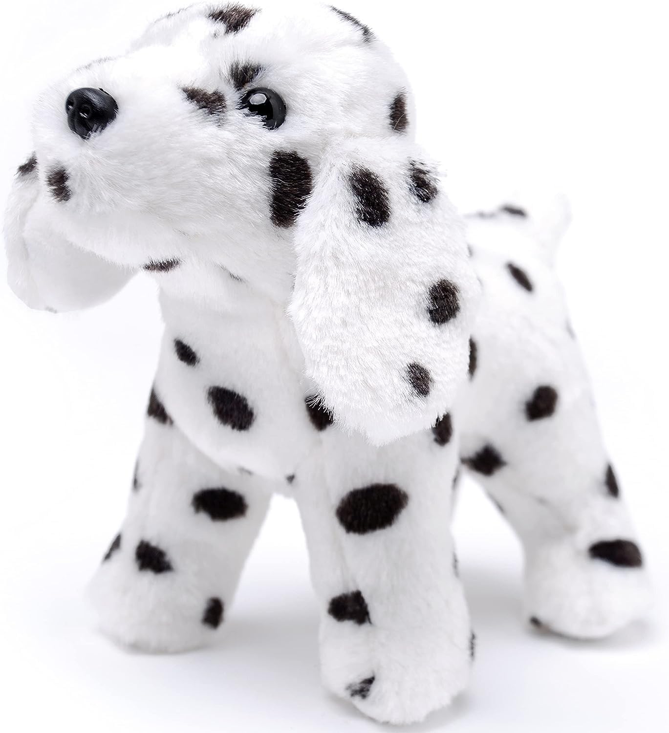 Perro dálmata realista animal de peluche, respetuoso con el medio ambiente de peluche para perros de peluche para todas las edades, 10 pulgadas
