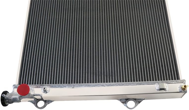 Radiador de aluminio de 2 filas compatible con Toyota Landcruiser Prado KZJ120 KDJ120 120 Series 3.0L Diesel 1KZ-TE 2002-2009, radiador de
