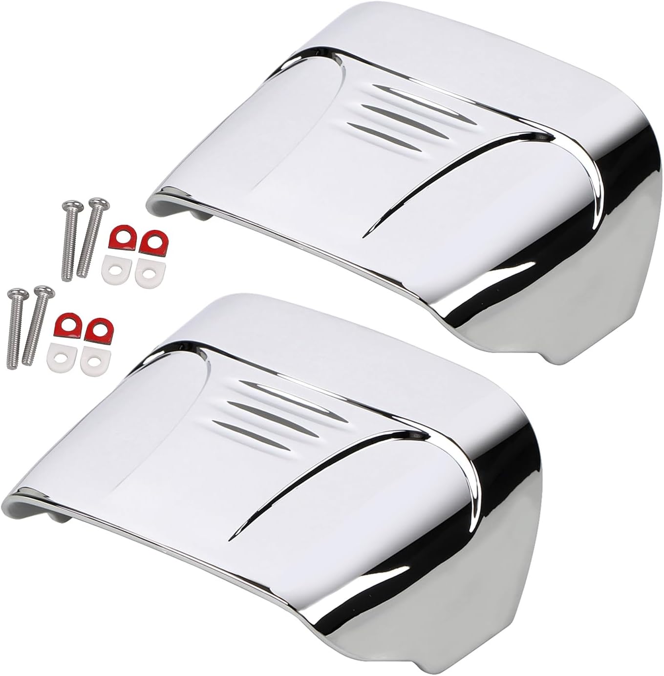 2 fundas para luz trasera de motocicleta sin ranuras, compatibles con Tri Glide Ultra Classic FLHTCUTG 2009-2022 y Street Glide Trike FLHXXX