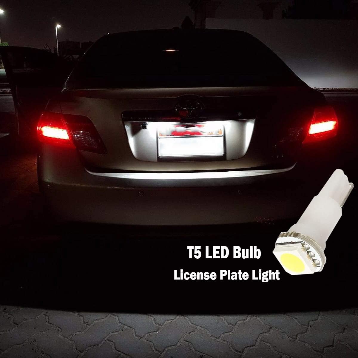 Partsam paquete de 12 luces LED para Acura 2004-2008 mapadomoespejoguanteracajaplaca, focos LED, Blanco