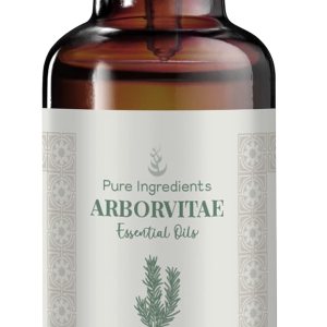 Pure Original Ingredients Aceite esencial de arborvitae puro aroma cálido y terroso, destilado al vapor (0.2 fl oz) Pure Original Ingredients Aceite esencial de arborvitae puro aroma cálido y terroso, destilado al vapor (0.2 fl oz)