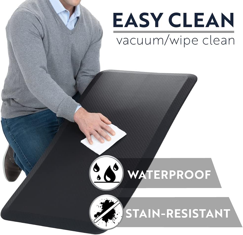 Kangaroo – Alfombrilla de cocina antifatiga de 1,9cm (34pulgadas), sin ftalatos, no tóxica, ergonómicamente diseñada para el suelo, alfombras para