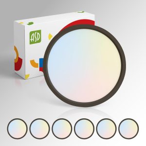 ASD Paquete de 6 luces LED de techo empotradas de 7 pulgadas, color bronce, ultra fina, regulable, 15 W, 1225 lm, luces planas ajustables de 3000 ASD Paquete de 6 luces LED de techo empotradas de 7 pulgadas, color bronce, ultra fina, regulable, 15 W, 1225 lm, luces planas ajustables de 3000