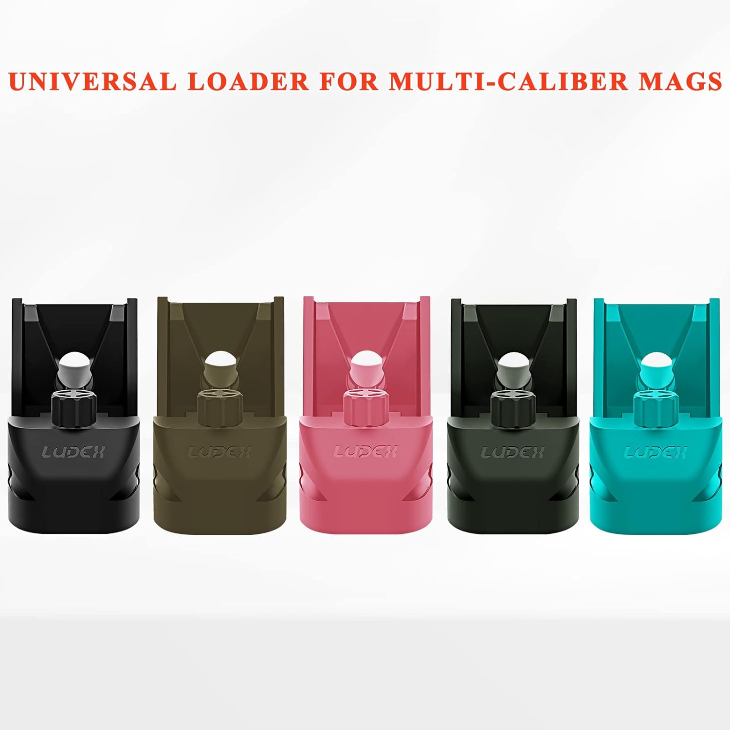 Ludex – Cargador universal de velocidad de cargador para cargadores de pila individual y doble de 0.40S y W .45ACP .357Sig .380ACP 1911.