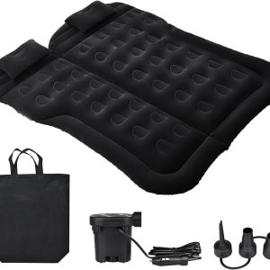 NovelBee Colchón de aire SUV asiento trasero inflable cama de coche colchón de camping, colchón portátil para dormir para el hogar viajes camping NovelBee Colchón de aire SUV asiento trasero inflable cama de coche colchón de camping, colchón portátil para dormir para el hogar viajes camping