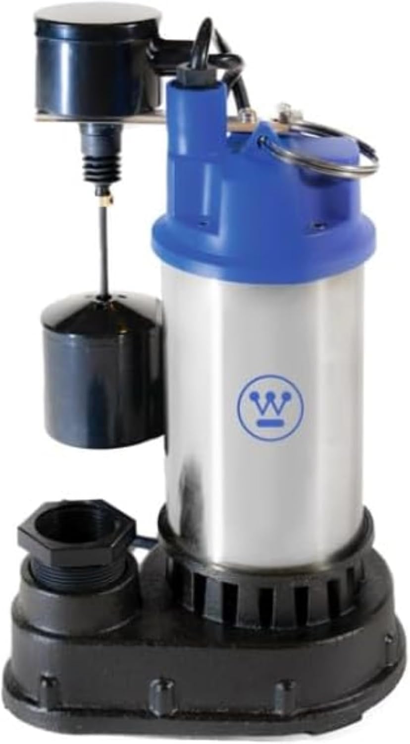 Westinghouse – Bomba sumergible automática de 12 HP con interruptor de flotador vertical integrado, bombas de 5200 galones por hora – Bomba de