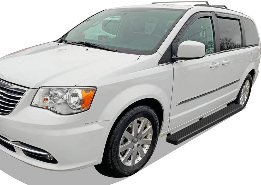 APS iBoard – Estribos de acero inoxidable de 6 pulgadas compatibles con Dodge Grand Caravan 2011-2020 y Chrysler Town Country 2011-2016 (escalones