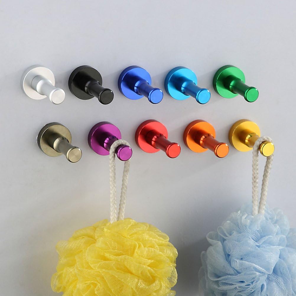Abaodam Ganchos montados en la pared, ganchos para colgar abrigos, ganchos para colgar en la pared, ganchos multiusos para dormitorio, baño, cocina,