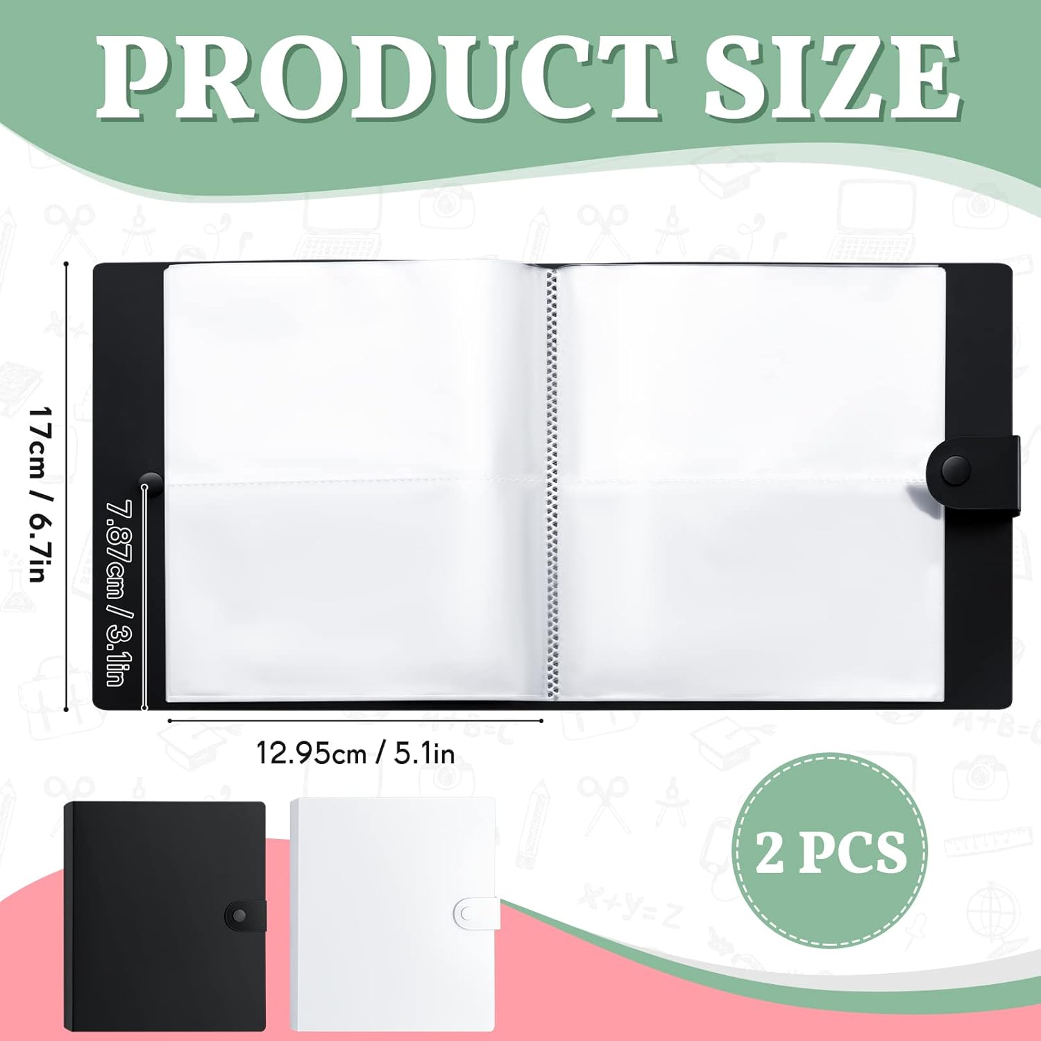 2 unidades de tarjetas de índice de plástico transparente, organizador de tarjetas de índice, organizador de tarjetas de índice con divisor para