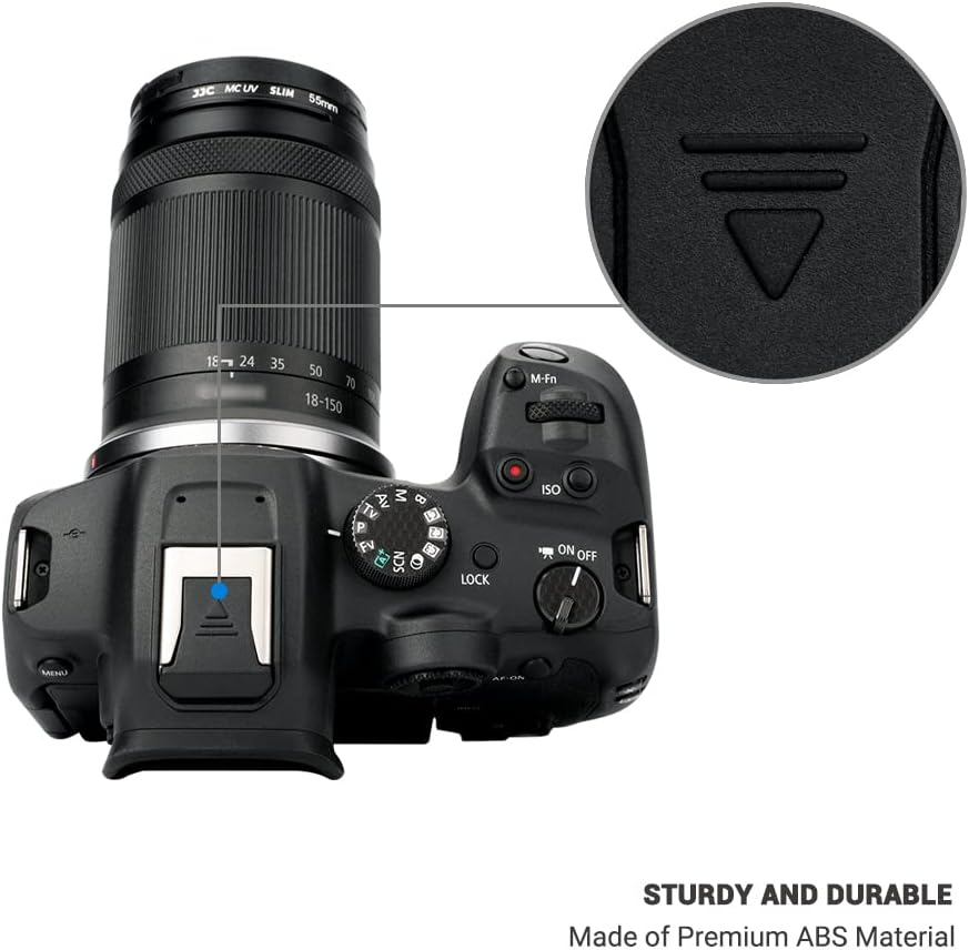 JJC Paquete de 2 protectores de tapa para cámara Canon EOS R50 R10 R8 R7 R6 Mark II R5C R3, sustituye a la cubierta de zapata Canon ER-SC2