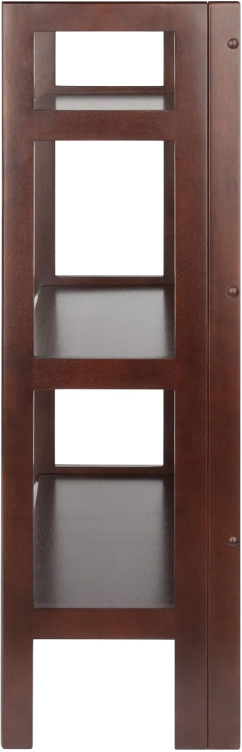 Winsome Estantería de felpa de madera, nogal, 3
