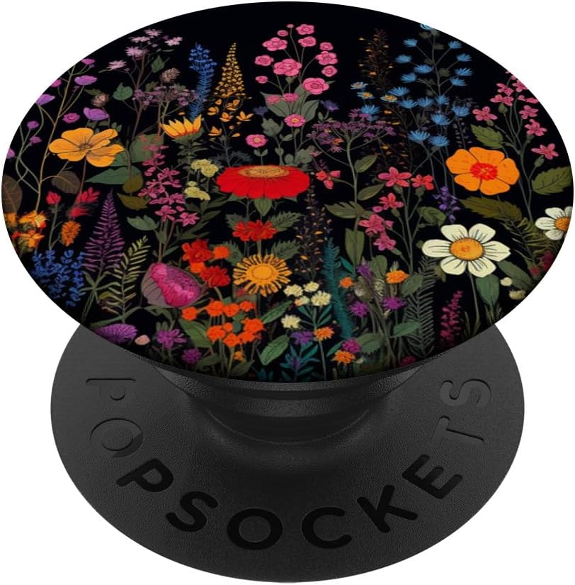 Lindas flores silvestres coloridas para amantes de las flores, PopSockets Standard PopGrip