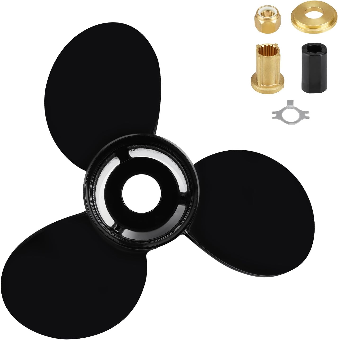 Hélice fuera de borda para barco 14 12×19, 14.25×21, 14×19, 13 14×17, 13 34×15, 14×13, 13.4×15, 10 38 x13, 9×9 apto para motores Mercury 6-300HP, 4