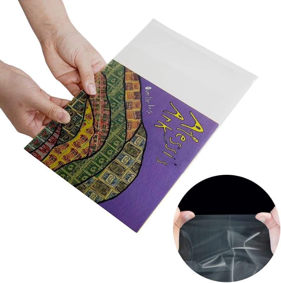 sdroceRyaM Fundas exteriores para discos de vinilo de 7 pulgadas, 50 unidades, transparentes antiestáticas, cubiertas de álbum LP para protección de