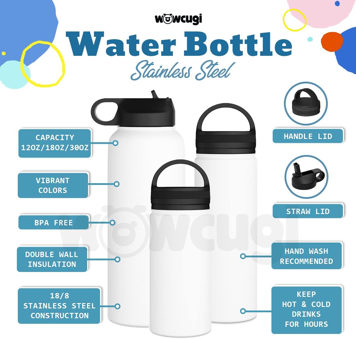 wowcugi Regalos inspiradores para mujeres, botella de agua personalizada Everyday Is A New Beginning, regalos de girasol para niñas, mejores amigas,
