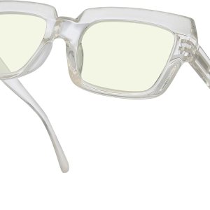 Eyekepper Gafas de computadora – Gafas con filtro de luz azul para mujer – Gafas cuadradas de gran tamaño con protección UV420 – Transparente Eyekepper Gafas de computadora – Gafas con filtro de luz azul para mujer – Gafas cuadradas de gran tamaño con protección UV420 – Transparente