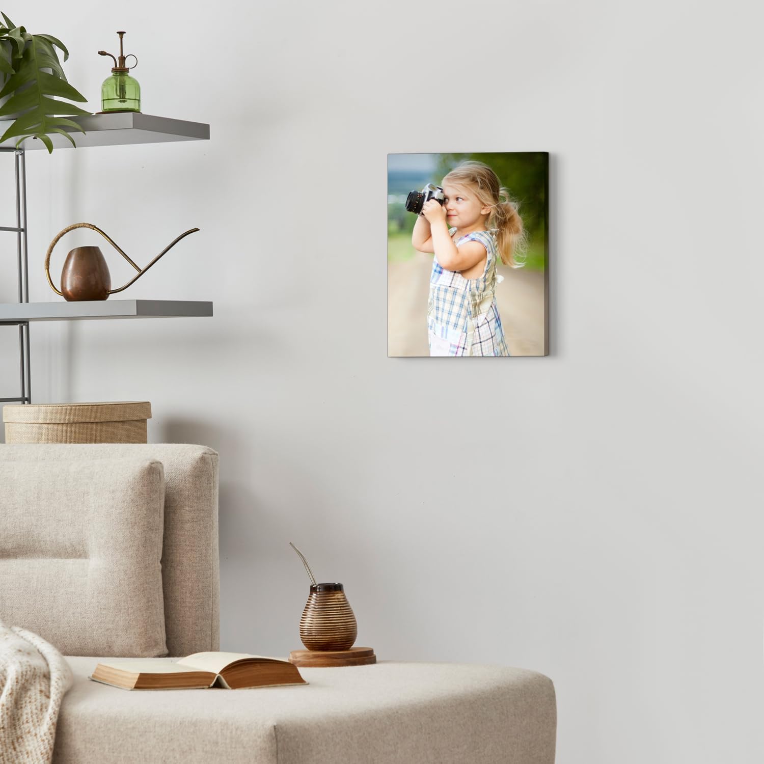 Impresiones en lienzo personalizadas. Convierte las fotos en un impresionante arte de pared enmarcado, perfecto para decoración del hogar, regalos.